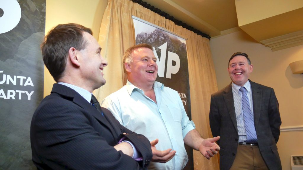 Justin Barrett, James Gilmartin and James Reynolds in Sligo - National Party